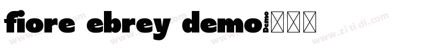fiore ebrey demo字体转换